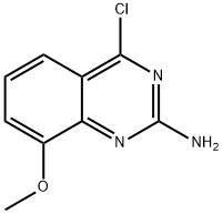 4-氯-8-甲氧基-2-喹唑啉胺 结构式