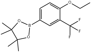 2-(4-ethoxy-3-(trifluoromethyl)phenyl)-4,4,5,5-tetramethyl-1,3,2-dioxaborolane Structure