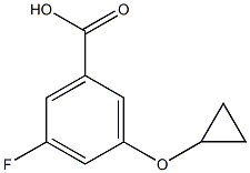 3-cyclopropoxy-5-fluorobenzoic acid Structure