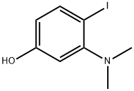 3-(dimethylamino)-4-iodophenol 结构式