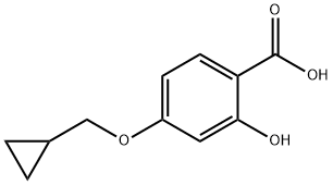 4-(cyclopropylmethoxy)-2-hydroxybenzoic acid Structure