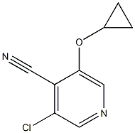 3-chloro-5-cyclopropoxyisonicotinonitrile Structure