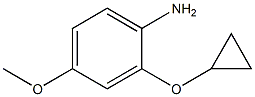 2-cyclopropoxy-4-methoxyaniline Struktur