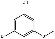 3-bromo-5-(methylthio)phenol Structure