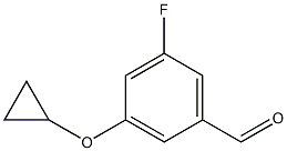 3-cyclopropoxy-5-fluorobenzaldehyde Structure