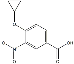 4-cyclopropoxy-3-nitrobenzoic acid 化学構造式