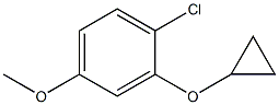 1-chloro-2-cyclopropoxy-4-methoxybenzene Structure