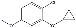 1-chloro-2-cyclopropoxy-4-methoxybenzene,1243408-05-0,结构式