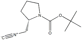 (S)-2-Isocyanomethyl-pyrrolidine-1-carboxylic acid tert-butyl ester Structure