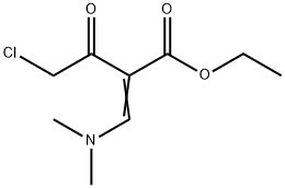 4-Chloro-2-dimethylaminomethylene-3-oxo-butyric acid ethyl ester Structure