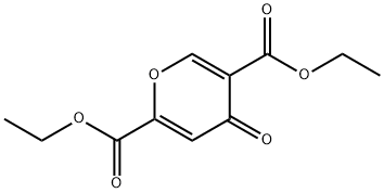 diethyl 4-oxo-4H-pyran-2,5-dicarboxylate 化学構造式