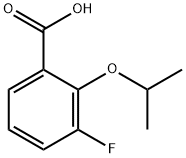 3-氟-2-(丙-2-基氧基)苯甲酸 结构式