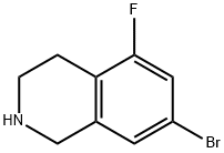 7-Bromo-5-fluoro-1,2,3,4-tetrahydro-isoquinoline Structure