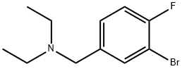 N-(3-bromo-4-fluorobenzyl)-N-ethylethanamine 化学構造式