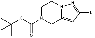 TERT-BUTYL 2-BROMO-6,7-DIHYDROPYRAZOLO[1,5-A]PYRAZINE-5(4H)-CARBOXYLATE,1250998-21-0,结构式