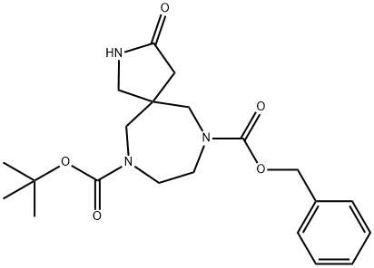 7-Benzyl 10-Tert-Butyl 3-Oxo-2,7,10-Triazaspiro[4.6]Undecane-7,10-Dicarboxylate Structure