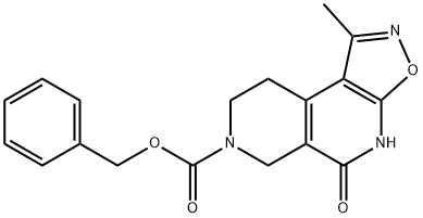 1-Methyl-5-Oxo-4,6,8,9-Tetrahydro-5H-3-Oxa-2,4,7-Triaza-Cyclopenta[A]Naphthalene-7-Carboxylic Acid Benzyl Ester Structure