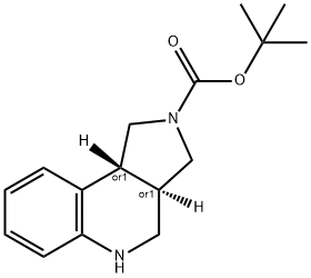 trans-1,3,3a,4,5,9b-Hexahydro-pyrrolo[3,4-c]quinoline-2-carboxylic acid tert-butyl ester Structure