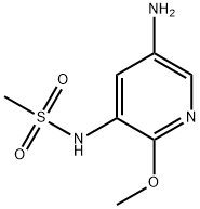 N-(5-amino-2-methoxypyridin-3-yl)methanesulfonamide 化学構造式