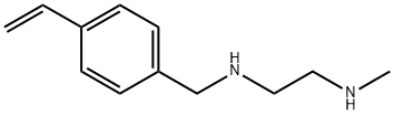 4-[N-(Methylaminoethyl)aminomethyl]styrene
		
	 Structure