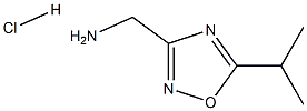 1-(5-Isopropyl-1,2,4-oxadiazol-3-yl)methanamine hydrochloride Struktur