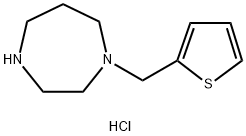 1-(2-Thienylmethyl)-1,4-diazepane dihydrochloride 结构式