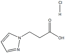 3-(1H-Pyrazol-1-yl)propanoic acid hydrochloride Structure