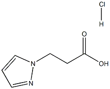 3-(1H-吡唑-1-基)丙酸盐酸盐 结构式