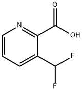 3-(difluoromethyl)pyridine-2-carboxylic acid Struktur