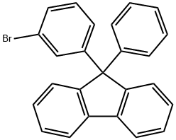 9-(3-ブロモフェニル)-9-フェニル-9H-フルオレン 化学構造式