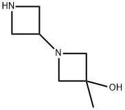 1-(氮杂环丁烷-3-基)-3-甲基-氮杂环丁烷-3-醇 结构式