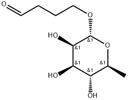 Butanal, 4-[(6-deoxy-a-L-mannopyranosyl)oxy]- Structure