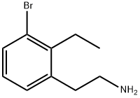 2-(3-bromo-2-ethylphenyl)ethanamine Struktur