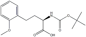 (R)-2-((叔丁氧基羰基)氨基)-4-(2-甲氧基苯基)丁酸, 1260589-55-6, 结构式