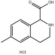 6-Methyl-1,2,3,4-tetrahydro-isoquinoline-1-carboxylic acid hydrochloride Structure