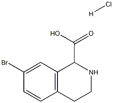 7-Bromo-1,2,3,4-tetrahydro-isoquinoline-1-carboxylic acid hydrochloride Structure