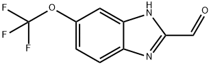 6-三氟甲氧基-1H-苯并咪唑-2-甲醛 结构式