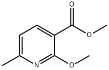 METHYL 2-METHOXY-6-METHYLPYRIDINE-3-CARBOXYLATE Structure