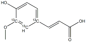 Ferulic acid-1,2,3-13C3
		
	 Structure