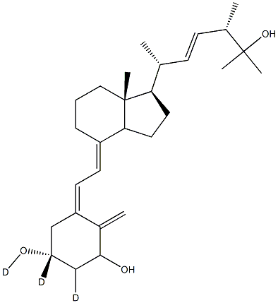 1,25-Dihydroxyvitamin D2-[D3],1261254-46-9,结构式