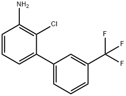 2-chloro-3'-(trifluoromethyl)biphenyl-3-amine Structure