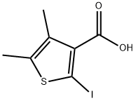 2-iodo-4,5-dimethylthiophene-3-carboxylic acid Struktur