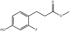 3-(2-Fluoro-4-hydroxy-phenyl)-propionic acid methyl ester Structure