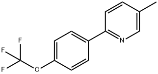 5-Methyl-2-(4-(trifluoromethoxy)phenyl)pyridine Structure