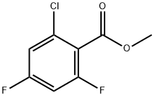 2-氯-4,6-二氟苯甲酸甲酯 结构式
