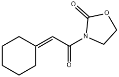 3-(2-Cyclohexylideneacetyl)oxazolidin-2-one,1262670-06-3,结构式