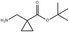 1-Aminomethyl-cyclopropanecarboxylic acid tert-butyl ester Struktur