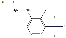 (2-甲基-3-(三氟甲基)苯基)盐酸肼 结构式