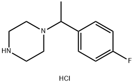 1-[1-(4-Fluoro-phenyl)-ethyl]-piperazine dihydrochloride Structure