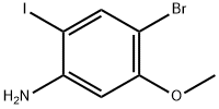 4-溴-2-碘-5-甲氧基苯胺, 1265236-43-8, 结构式
